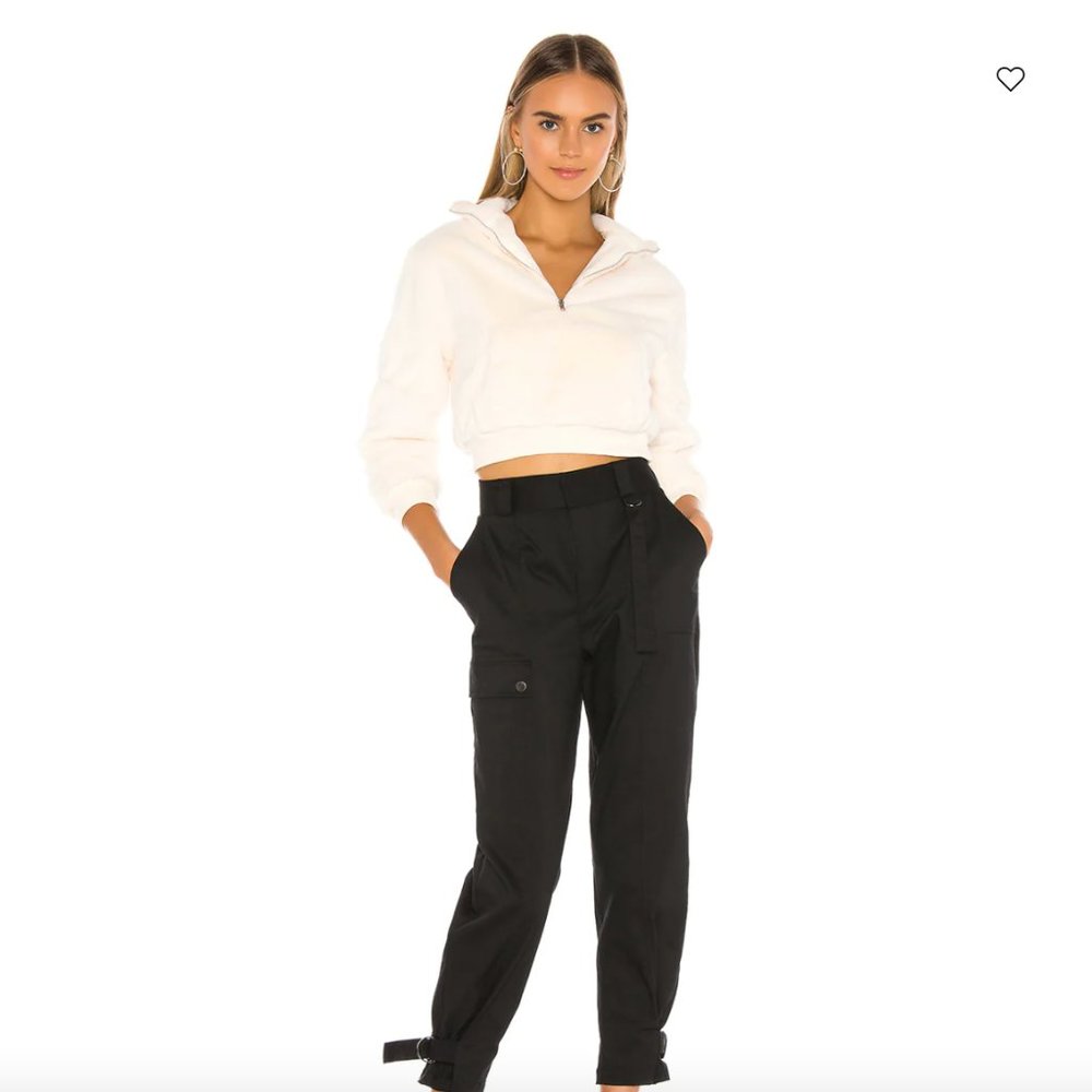 Superdown Fuzzy Cropped Pull-Over - image 3